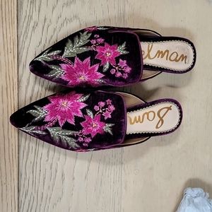 Sam Edelman velvet mules